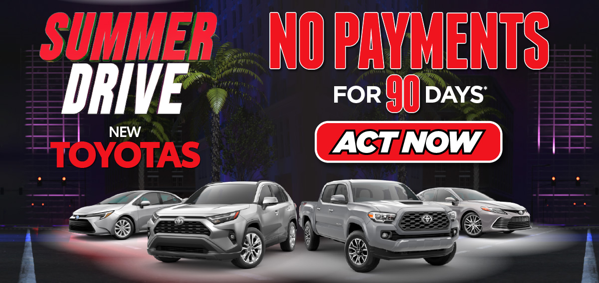 No Payments for 90 Days on New Toyotas - Act Now