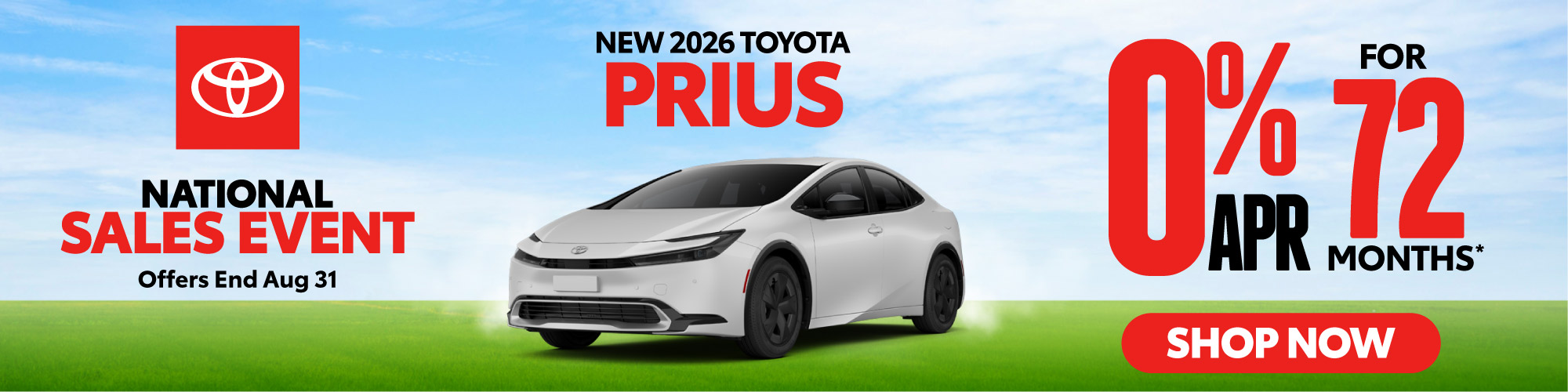 New 2026 Toyota Prius| 0% APR for 72 Months* | Shop Now