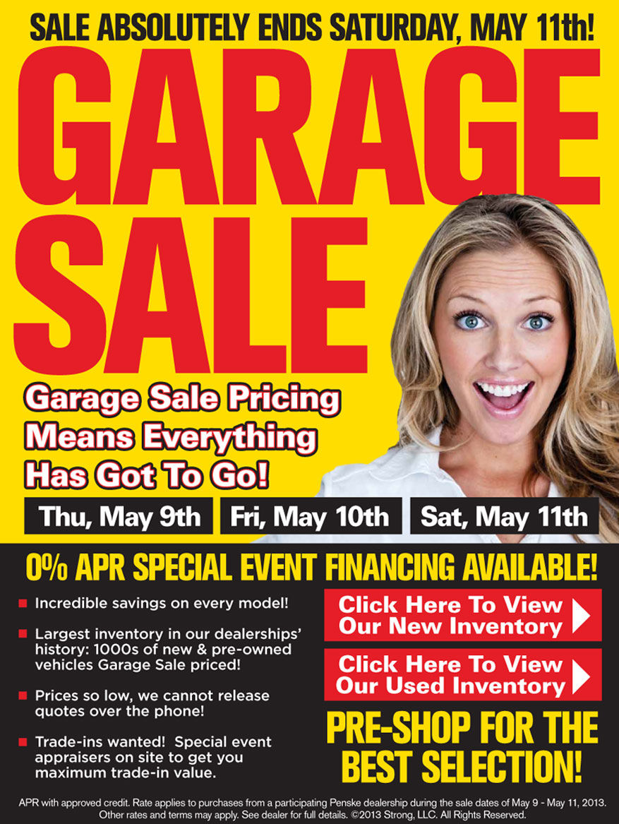 Penske Automotive's Garage Sale