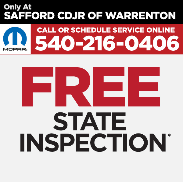 Safford CDJR of Warrenton Service Specials