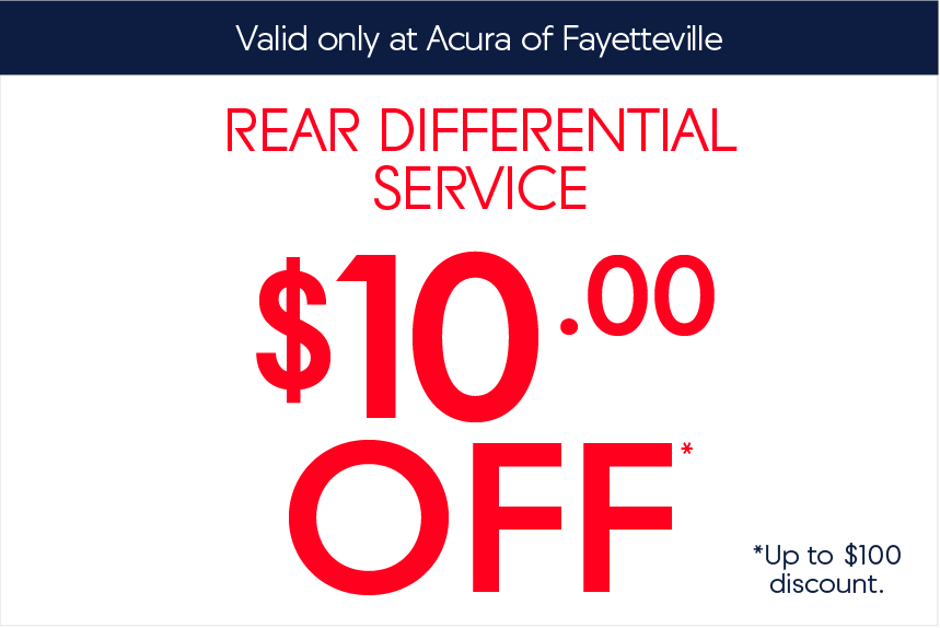 Acura of Fayetteville Rear Differential Service $10 Off*