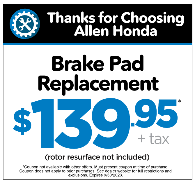 Thanks for choosing Allen Honda