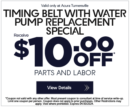 Valid only at Acura Turnersville. Fluid Special receive $20 off. Click to view details. 