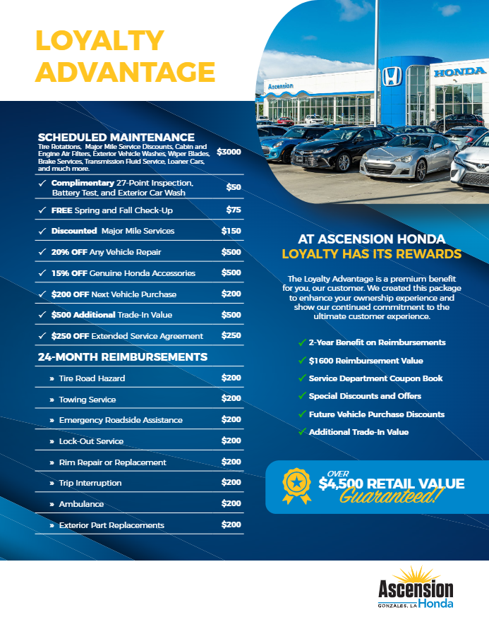 Ascension Honda Loyalty Advantage