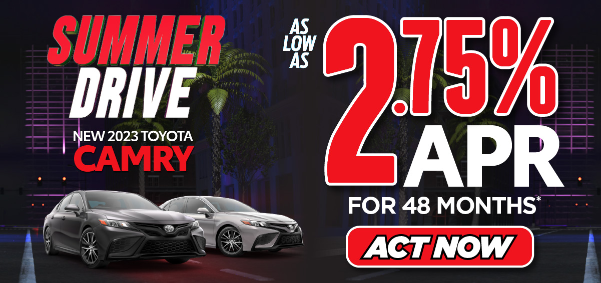 New 2023 Toyota Camry as low as 2.75% APR - Act Now