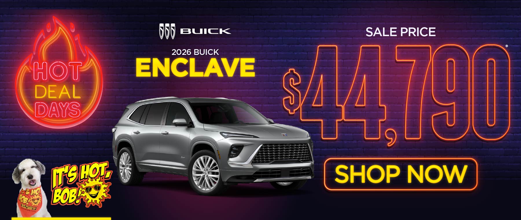 2026 Buick Enclave Sale price $44,790*