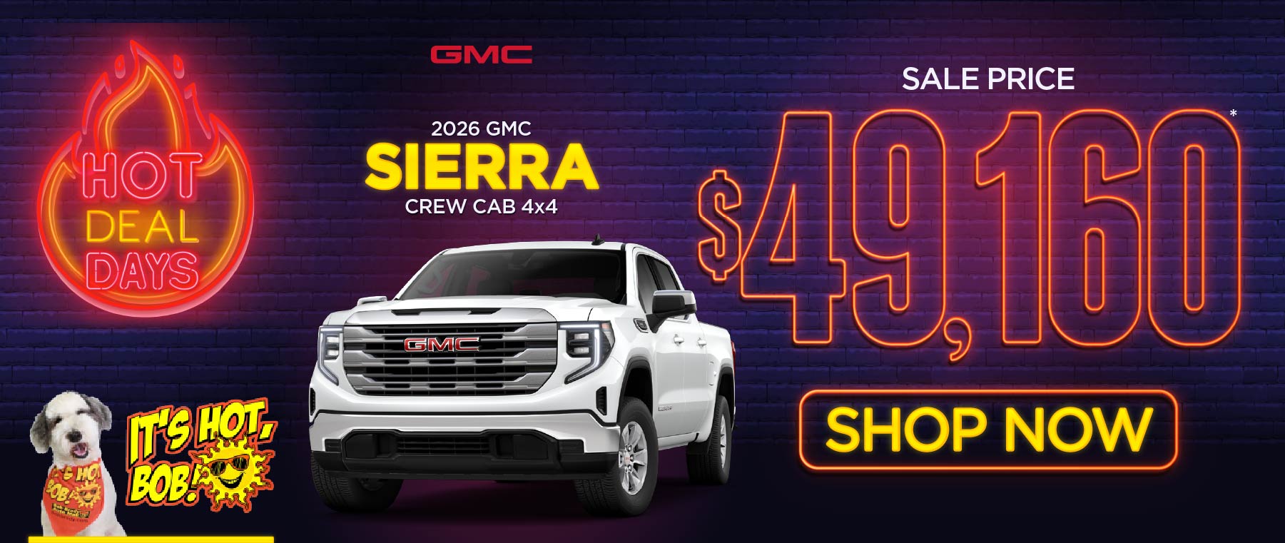 2026 GMC Sierra Crew Cab 4x4 Sale Price $49,160*