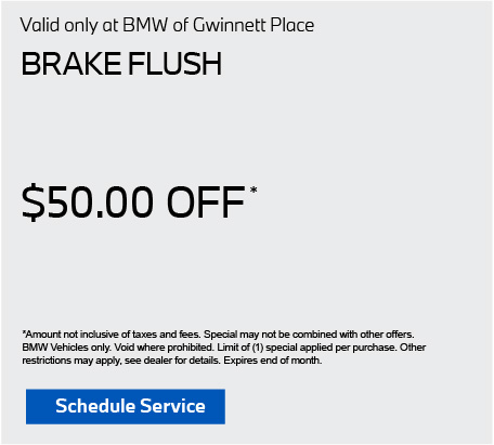 Valid only at BMW of Gwinnett Place. Build your own discount. Spend $400-$800 receive 5% off. Spend $801-$1200 receive 7% off. Spend $1201-$1600 receive 9% off. Spend $1601-$2000 receive 11% off. Spend over $2000 receive 13% off. Click for details.