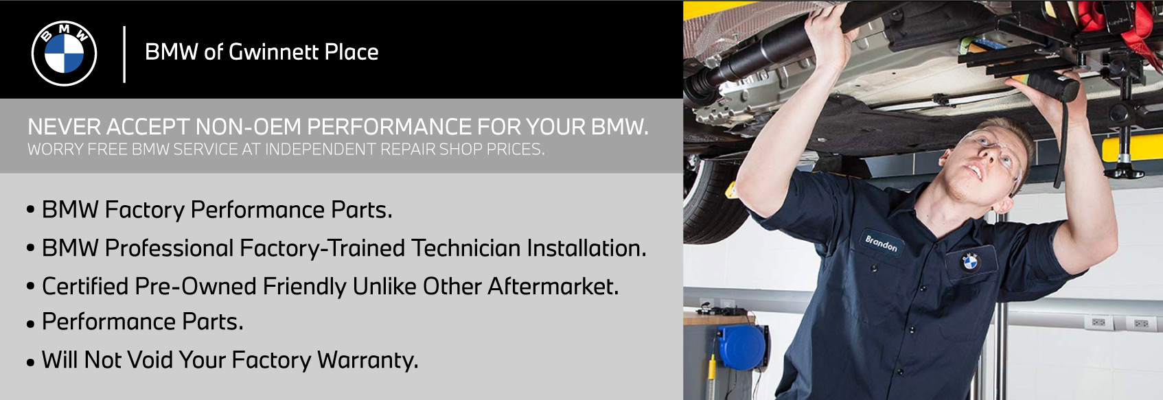 Bmw store service specials