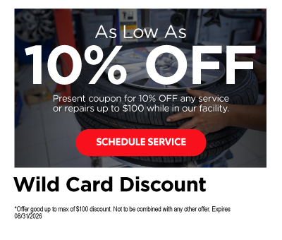 Wild Card Discount* - Schedule Service