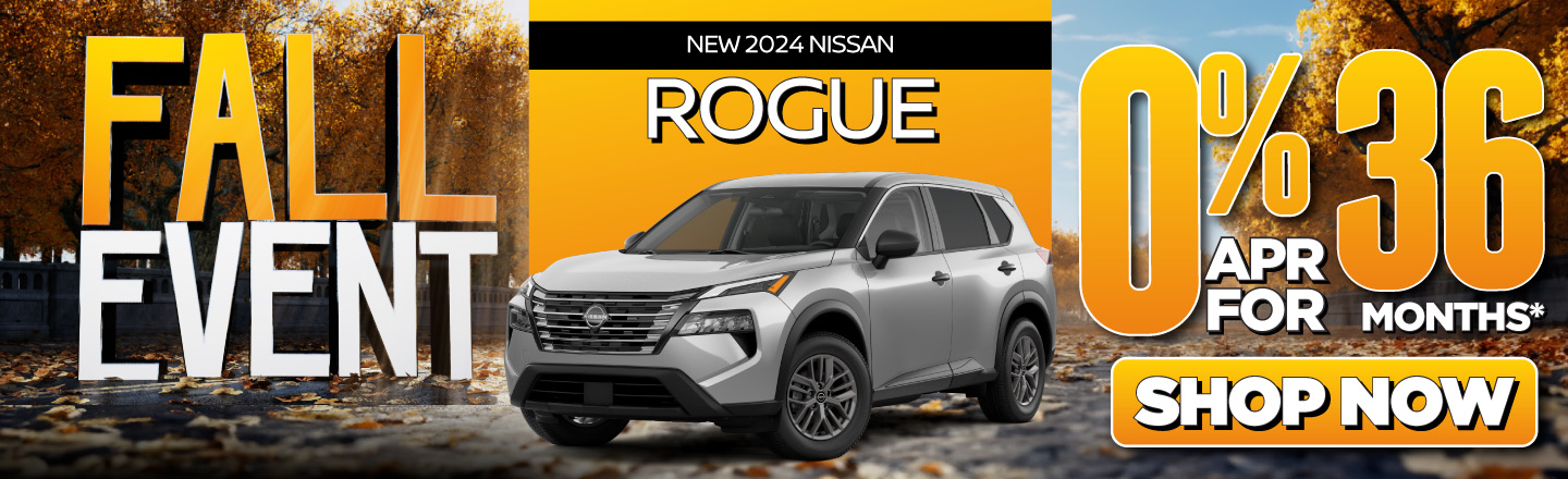 New 2024 Nissan Rogue - 0% APR for 36 months* - Shop Now