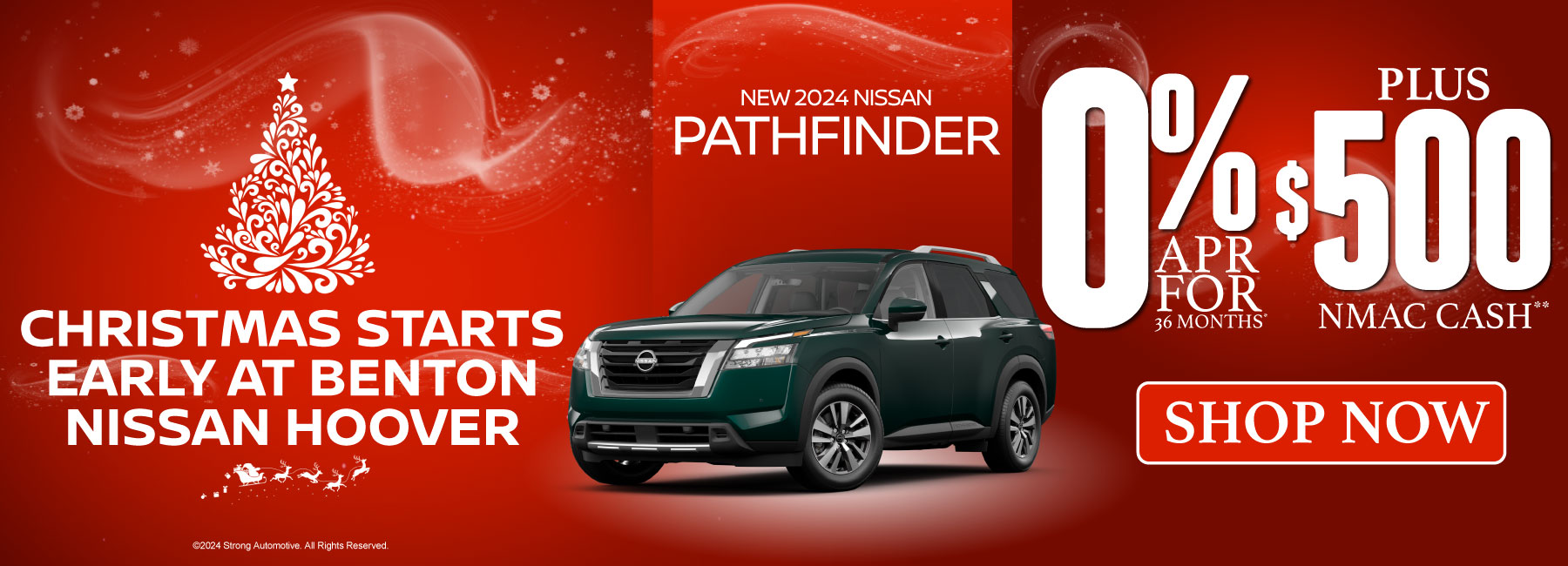 New 2024 Nissan Pathfinder - 0% APR for 36 months plus $500 NMAC Cash - Shop Now