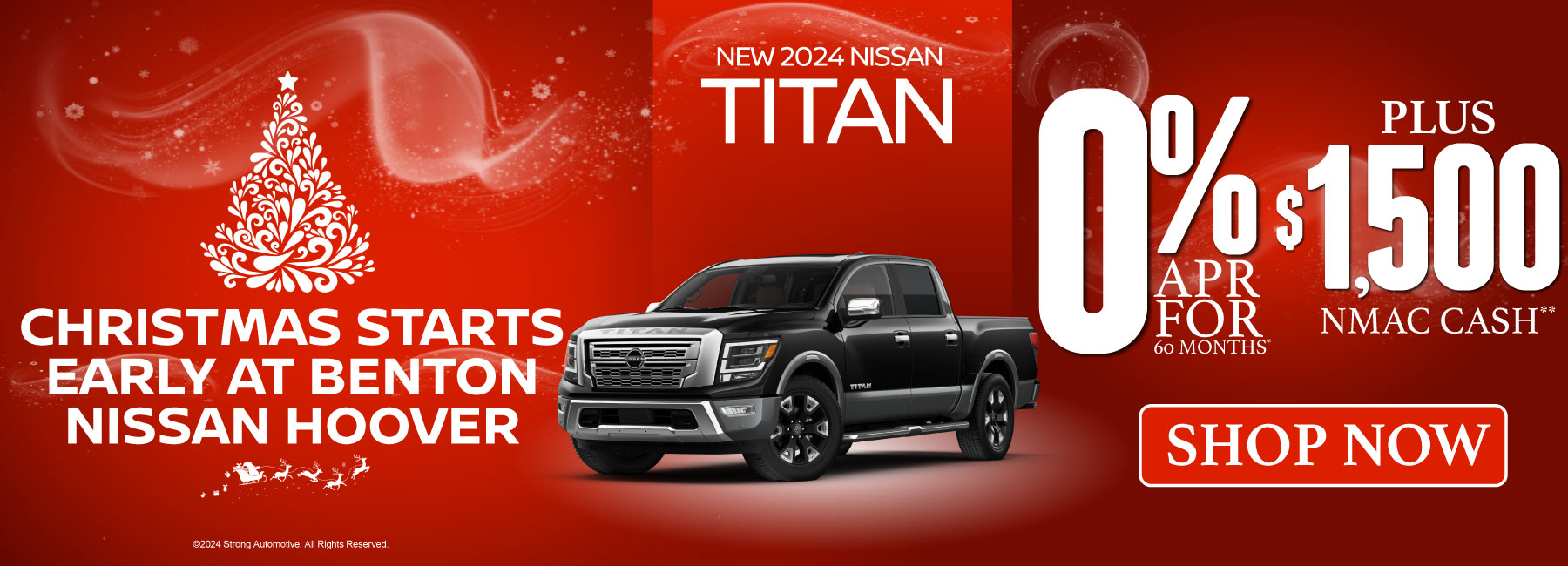 New 2024 Nissan Titan - 0% APR for 36 months plus $1,500 NMAC Cash - Shop Now