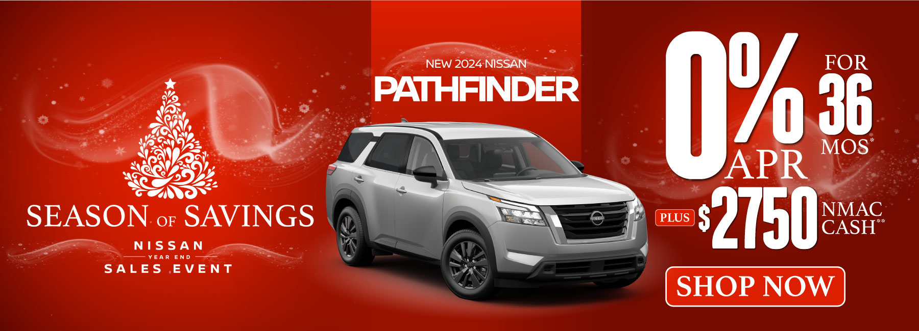 New 2024 Nissan Pathfinder - 0% APR for 36 months* - Shop Now