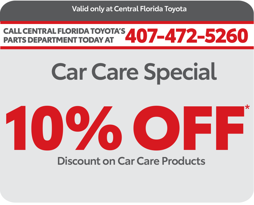 Central Florida Parts Coupon - car care special 10% Off*