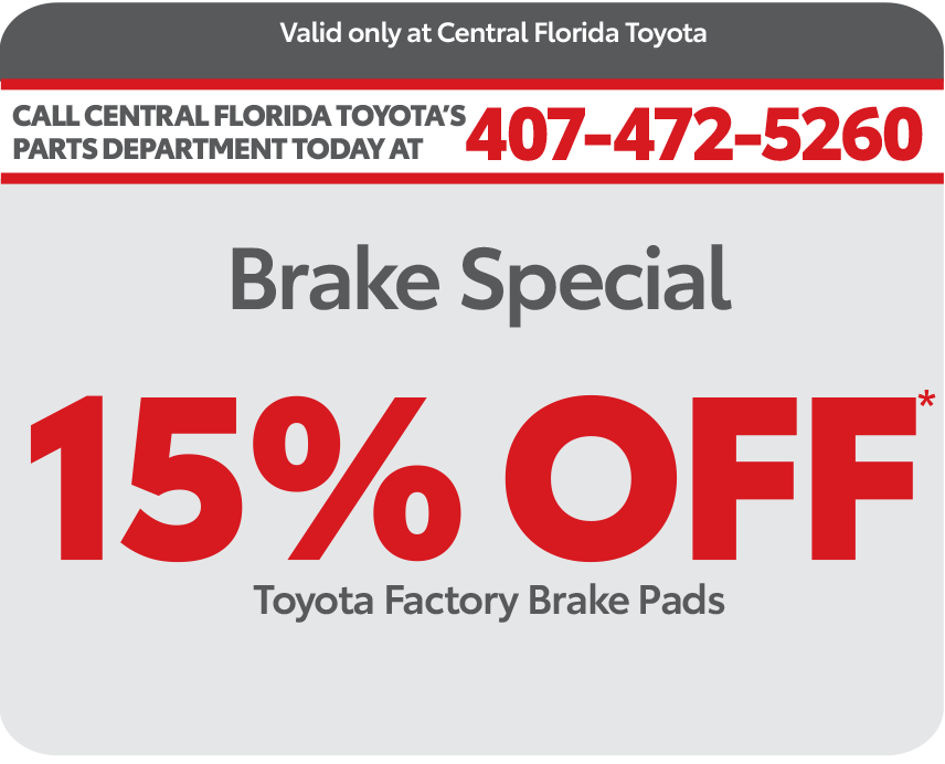 Central Florida Parts Coupon - brake special 15% off*