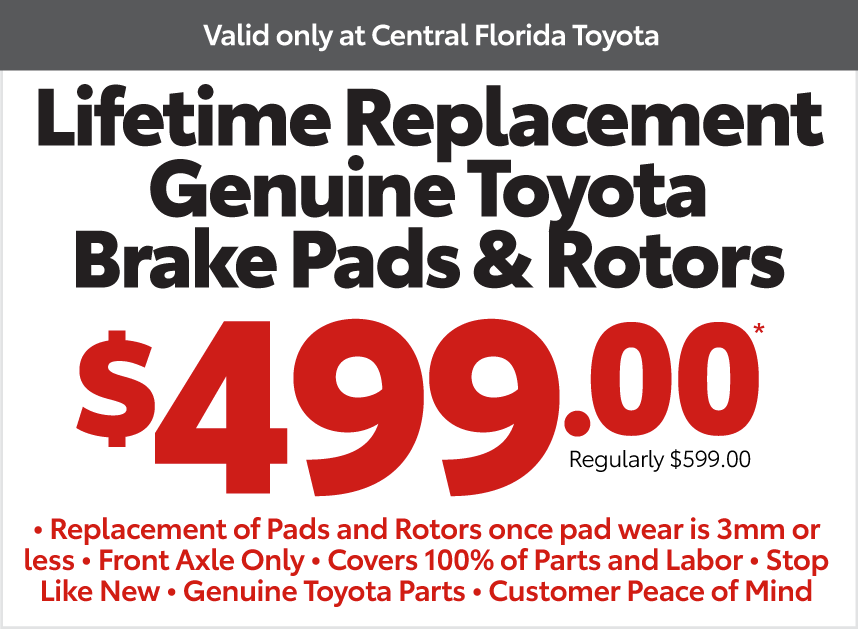 Central Florida Service Coupon - front brakes special $189.95*