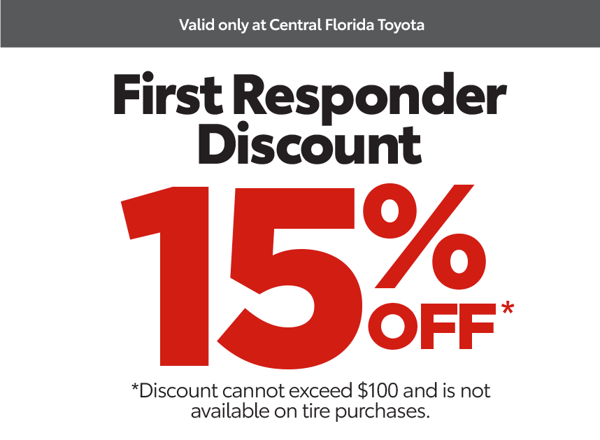 Central Florida Service Coupon - First Responder Discount 15% Off*