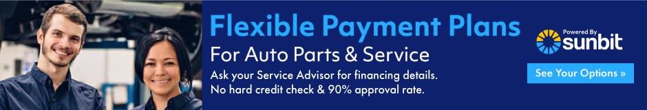 Flexible Payment Plans For Auto Parts and Service - Powered By Sunbit