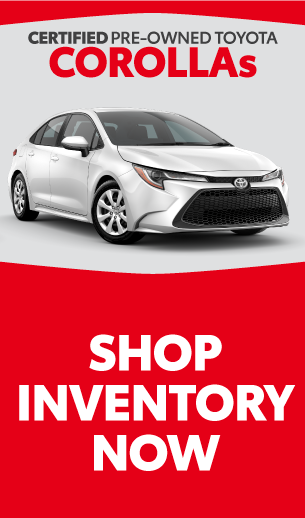 Certified Preowned Toyota Corollas shop now