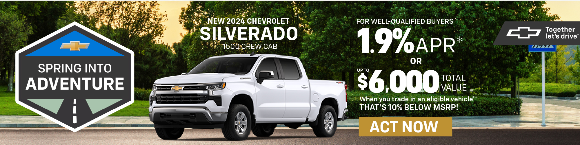 Select new 2022 and 2023 Chevrolets 3.49% apr for 60 months | Act Now