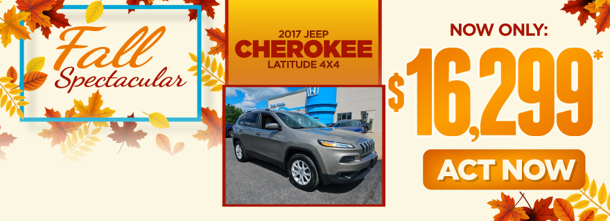 2017 Jeep Cherokee Latitude 4x4 - Now Only $16,299* - Act Now
