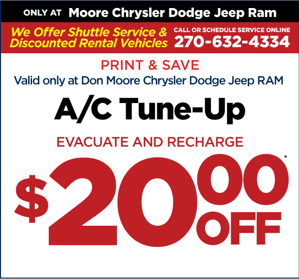 A/C Tune Up - Evacuate and Recharge - $20 off