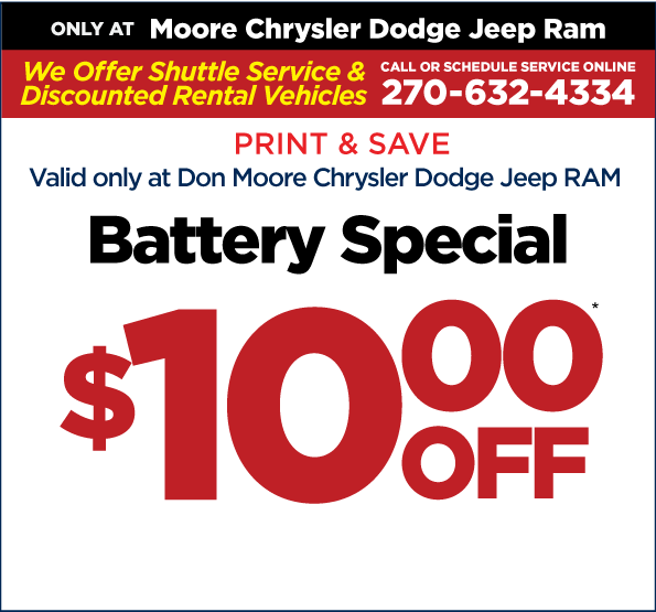 Battery Special - $10 off