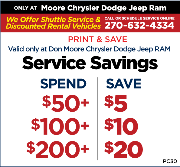 Service Savings - Spend $50+ and Save $5, Spend $100+ and Save $10, Spend $200+ and Save $20