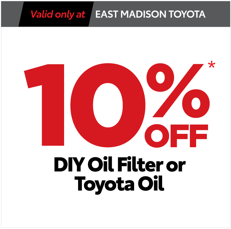 10% off DIY Oil Filter or Toyota Oil