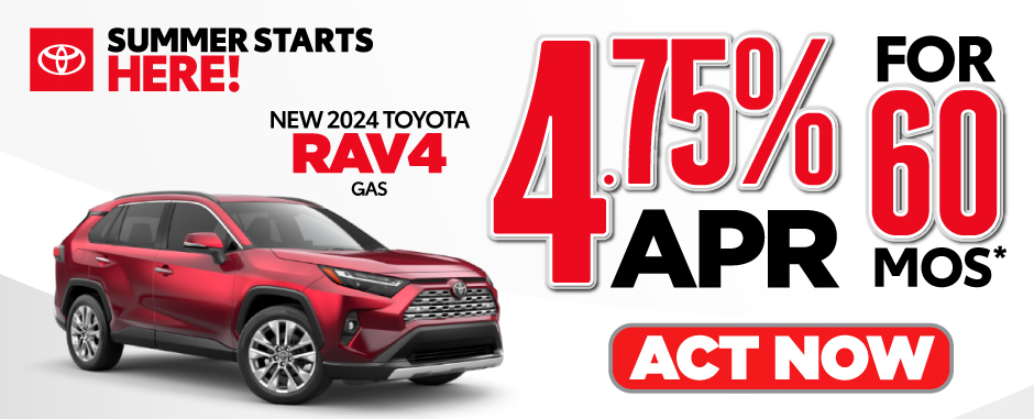 10 Toyota models | 2.49% APR for 48 months* - Act Now