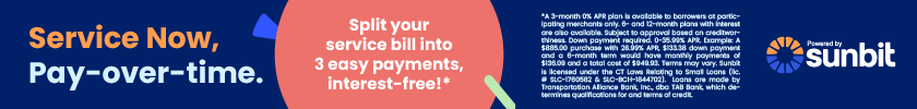 Service Now, Pay Over Time with Sunbit
