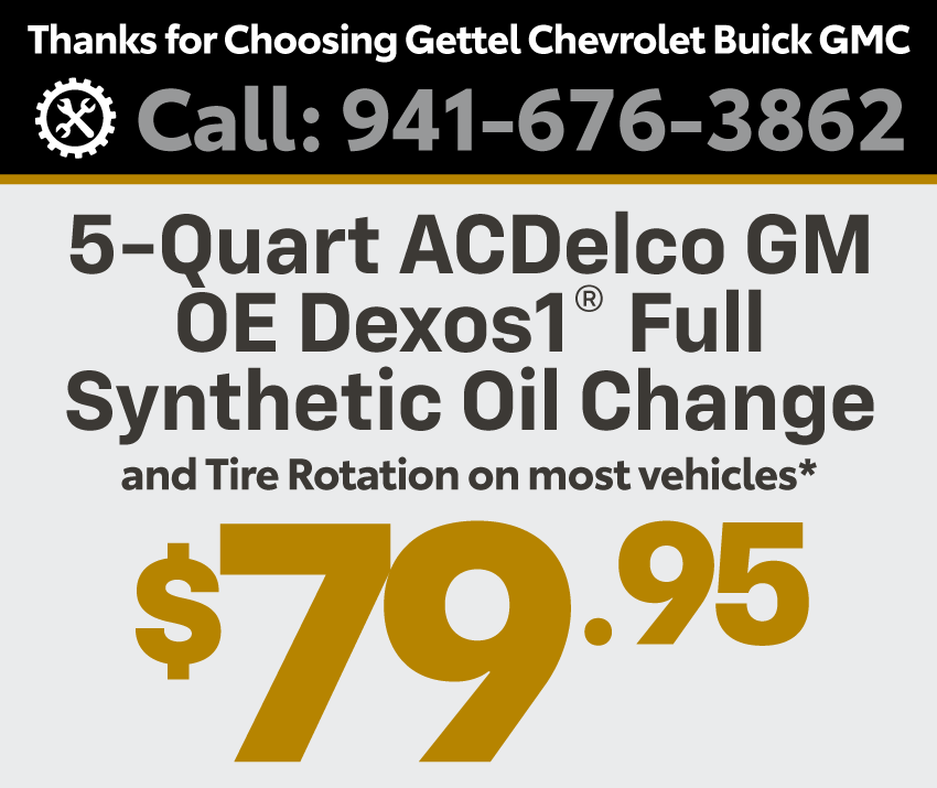 5 Quart Full Synthetic Oil Change - $79.95