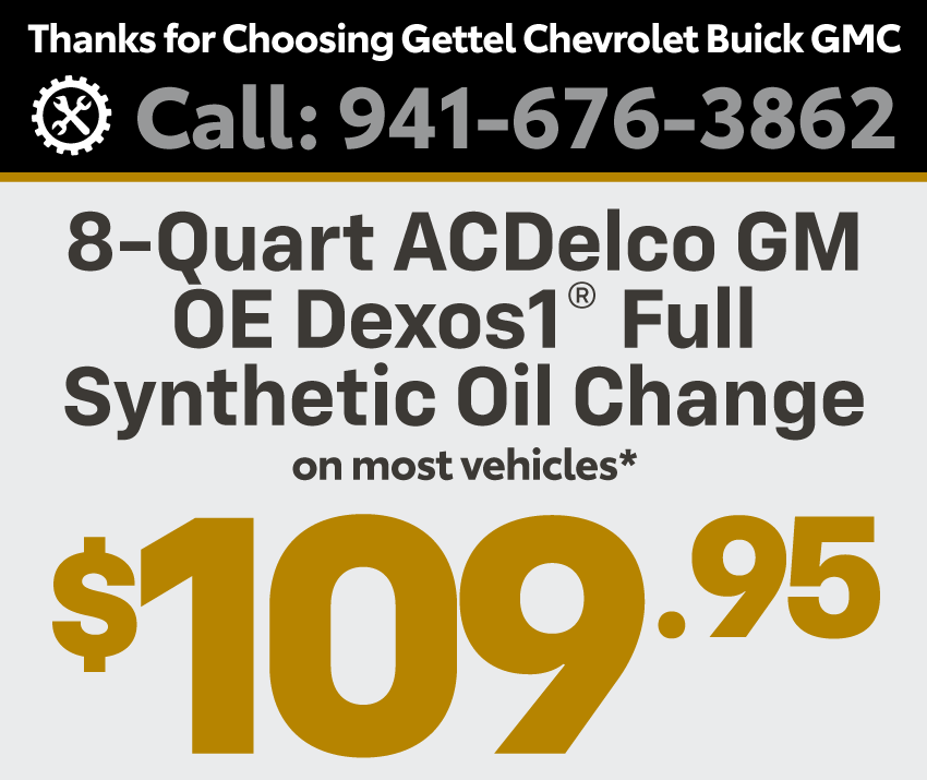 8 Quart Full Synthetic Oil Change - $109.95
