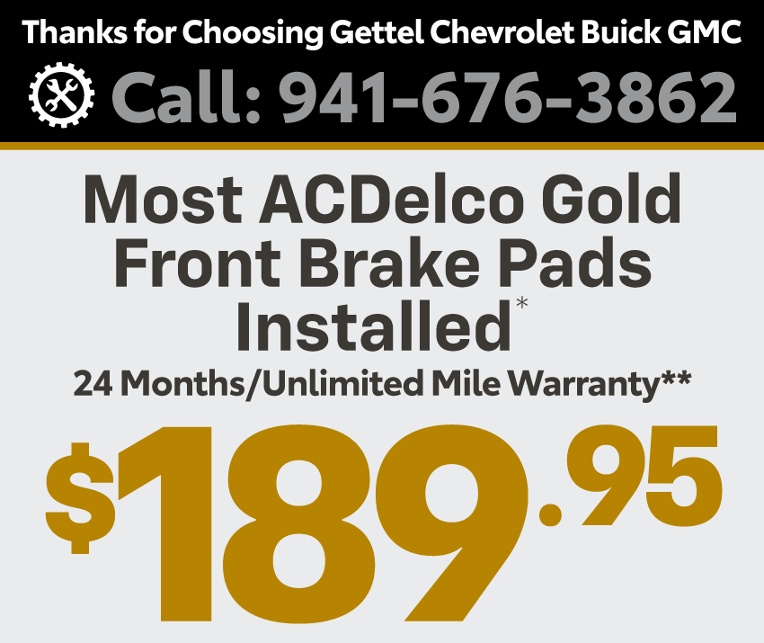 Most ACDelco Gold Front Brake Pads Installed - $189.95