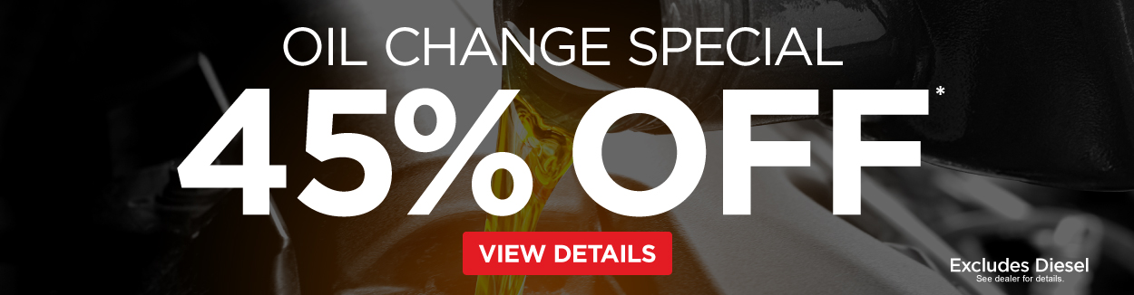 Oil Change Special 45% Off - View Details