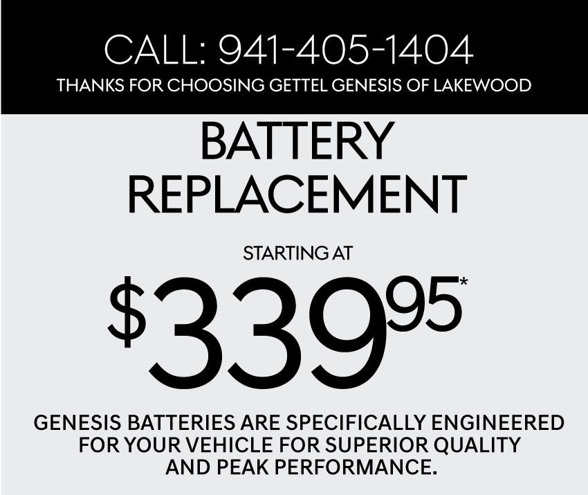 Battery Replacement starting at $339.95
