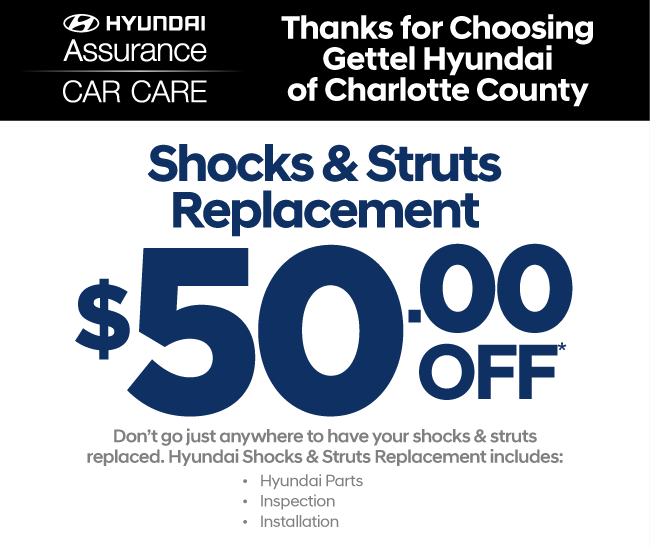 Shocks & Struts Replacement - $50 Off*