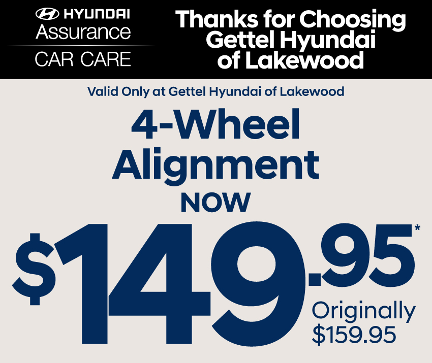 4-wheel alignment $149.95*