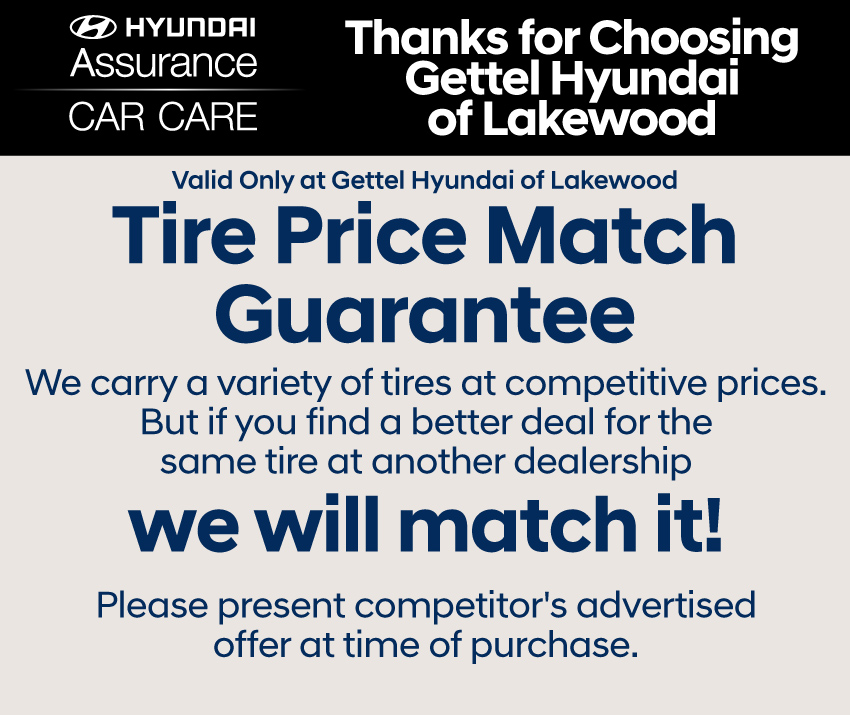 Tire price match guarantee