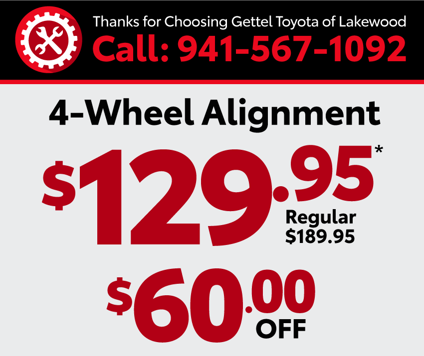4-Wheel Alignment $129.95