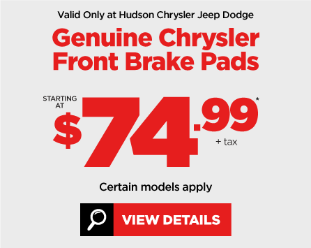 Chrysler Front Brake Pad Special - View Details