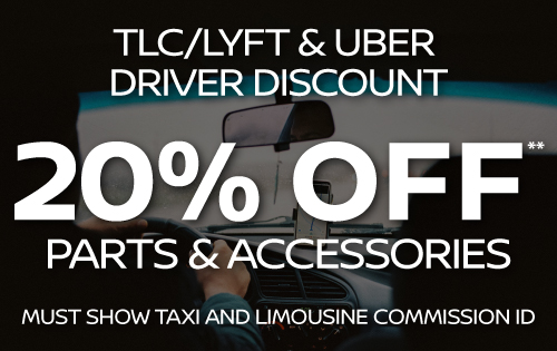 TLC/Lyft and Uber Driver Discount - 20% off parts and accessories