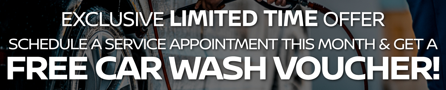 Schedule service and get a free car wash voucher!