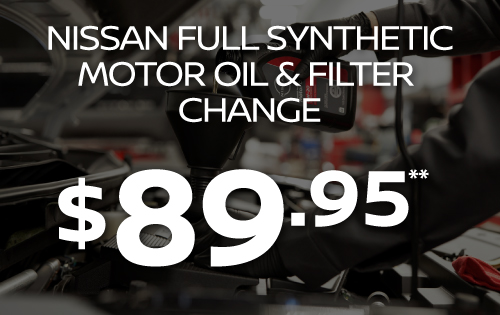 Nissan Full Synthetic Motor Oil and Filter Change - $89.95