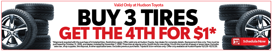 Buy three tires, get the fourth for $1