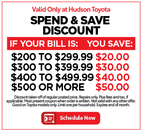 Spend & Save Discount	If Your Bill is $200-$299.99, You Save $20* $300-$399.99, You Save $30 $400-$499.99, You Save $40 $500 Or More, You Save $50