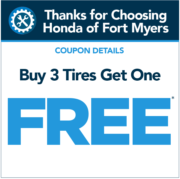 Buy 3 Tires Get One Free*