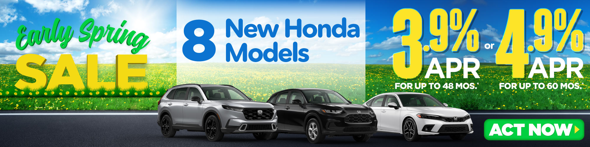 New 2022 Honda Pilot | 0% APR for up to 24-36 months or 1.9% APR for up to 49-60 mos or 2.9% APR for up to 61-72 mos. | Act Now