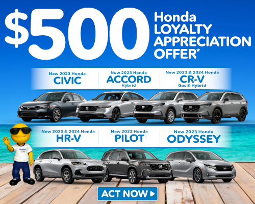 2.9% APR for up to 48 Months - On Select New Honda Models